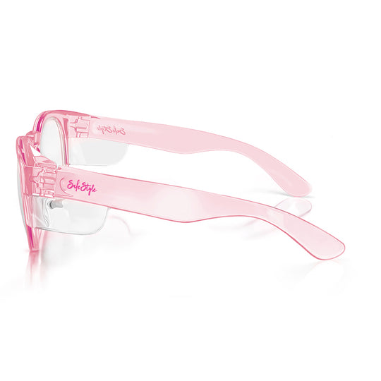 Cruisers Pink Frame Clear Lens – SafeStyle Eyewear US