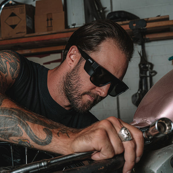 Primes Matte Black Frame Polarized Lens Safety Glasses