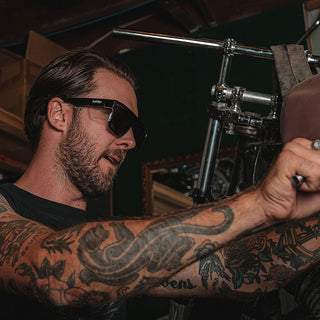 Primes Black Frame Polarized Lens Safety Glasses