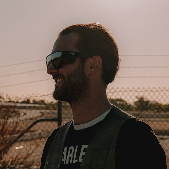 Primes Matte Black Frame Polarized Lens Safety Glasses
