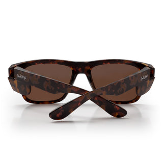 Fusions Matte Brown Tort Frame Brown Polarized Lens Safety Glasses