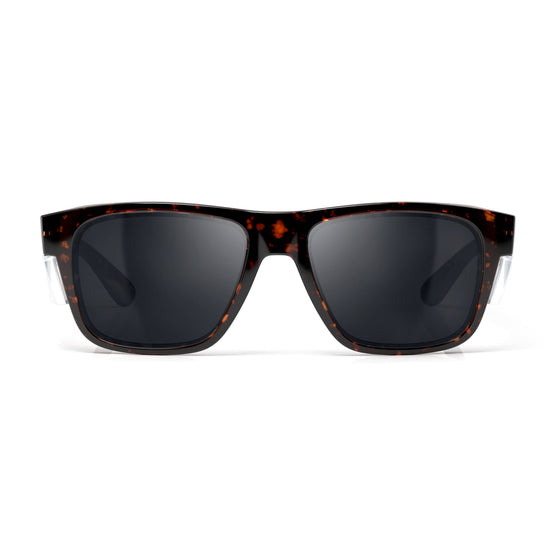Fusions Brown Tort Frame Polarized Lens Safety Glasses