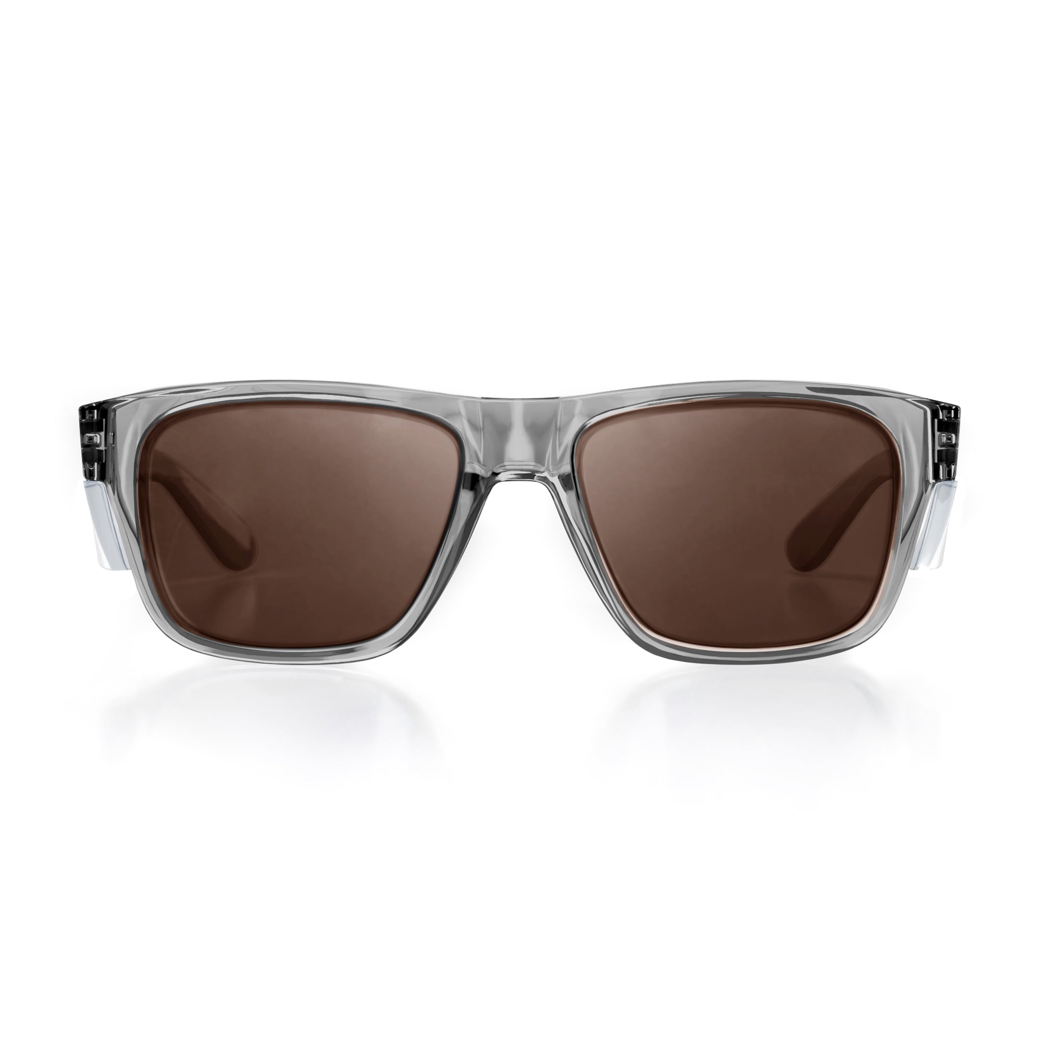 Fusions Graphite Frame Brown Polarized Lens Safety Glasses