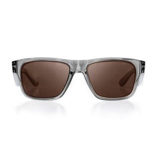 Fusions Graphite Frame Brown Polarized Lens Safety Glasses