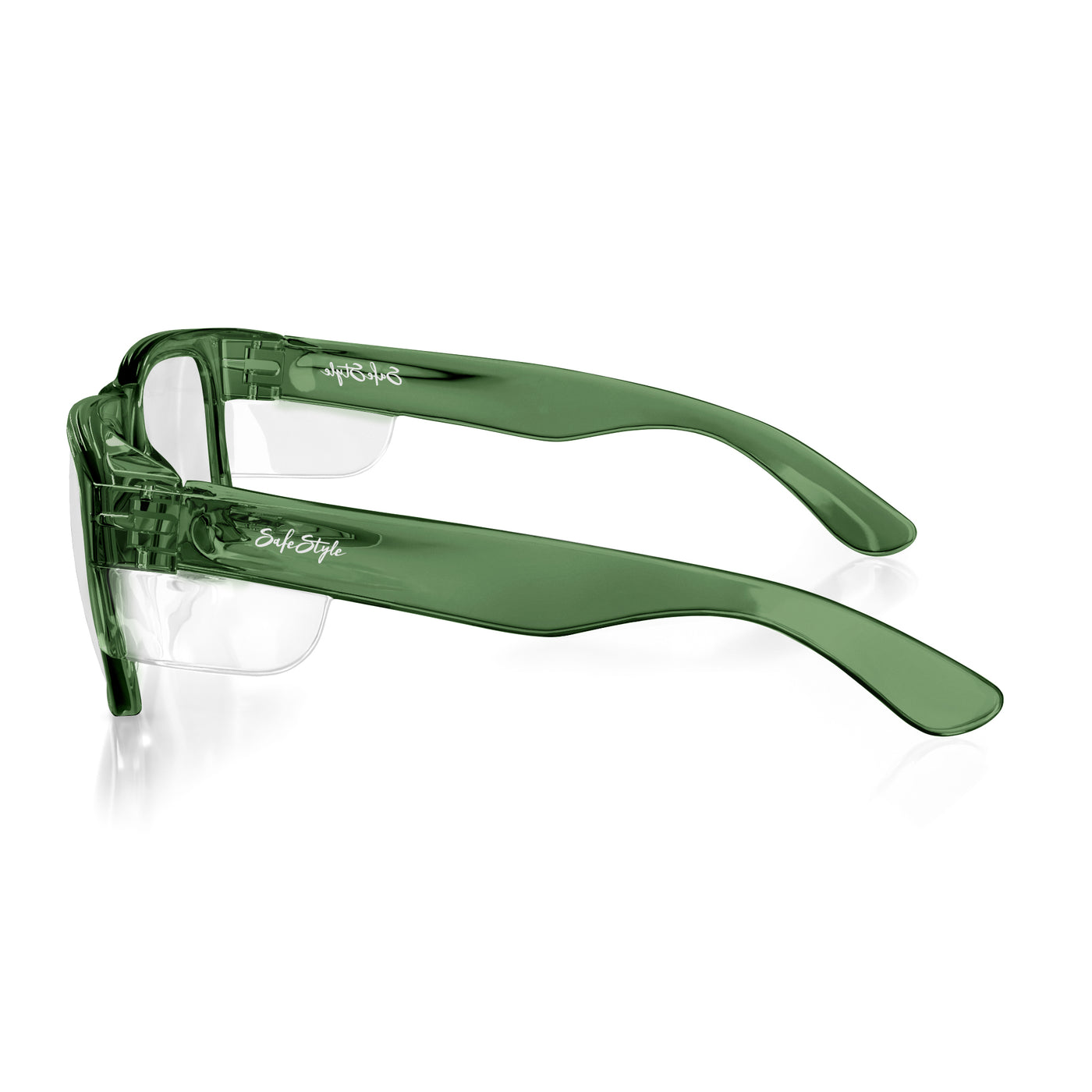 Fusions Green Frame Clear Lens