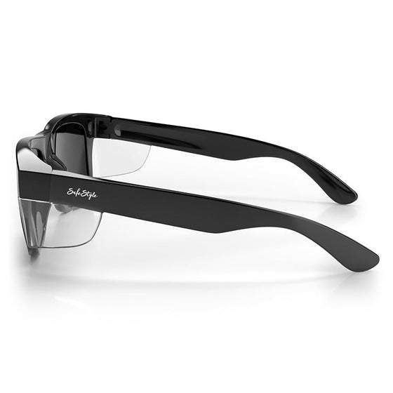 Fusions XL Black Frame Polarized Lens Safety Glasses