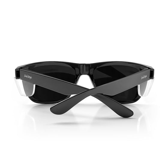 Fusions XL Black Frame Polarized Lens Safety Glasses