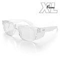 Fusions XL Clear Frame Clear Lens Safety Glasses