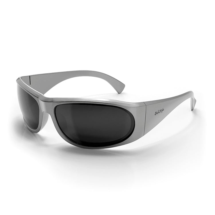 Sonics Silver Frame Polarized Lens Safety Glasses – SafeStyle