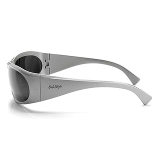 Sonics Silver Frame Polarized Lens Safety Glasses