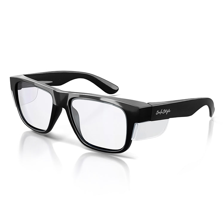 Fusions Black Frame Clear Lens