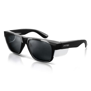 Fusions Black Frame Polarized Lens Safety Glasses