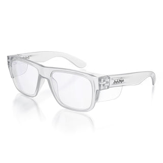 Fusions Clear Frame Clear Lens Safety Glasses