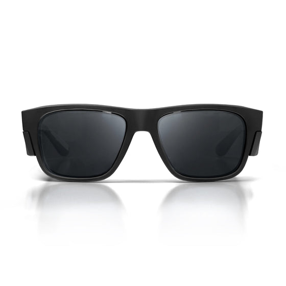Fusions Matte Black Frame Polarized Lens Safety Glasses