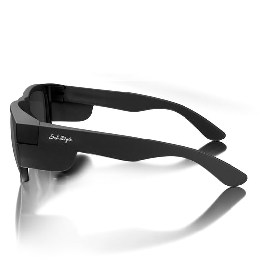 Fusions Matte Black Frame Polarized Lens Safety Glasses