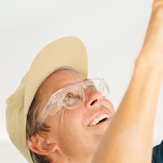 Fusions Clear Frame Clear Lens Safety Glasses